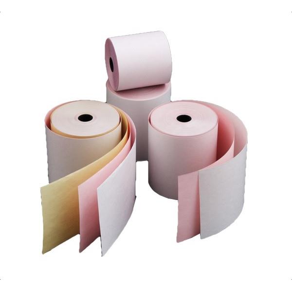 3 Ply 76mm Kitchen Printer Rolls White/Pink/White KIT3PLY76X76 Shop4rolls.co.uk