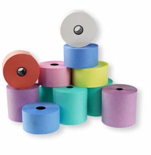 76mm x 76mm Dry Cleaning Tag Rolls  - Pink